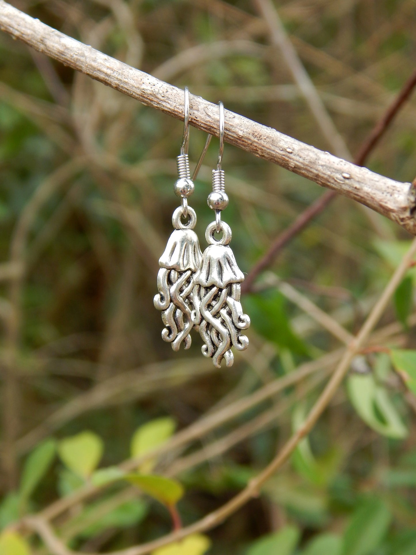 Jellyfish charm earrings