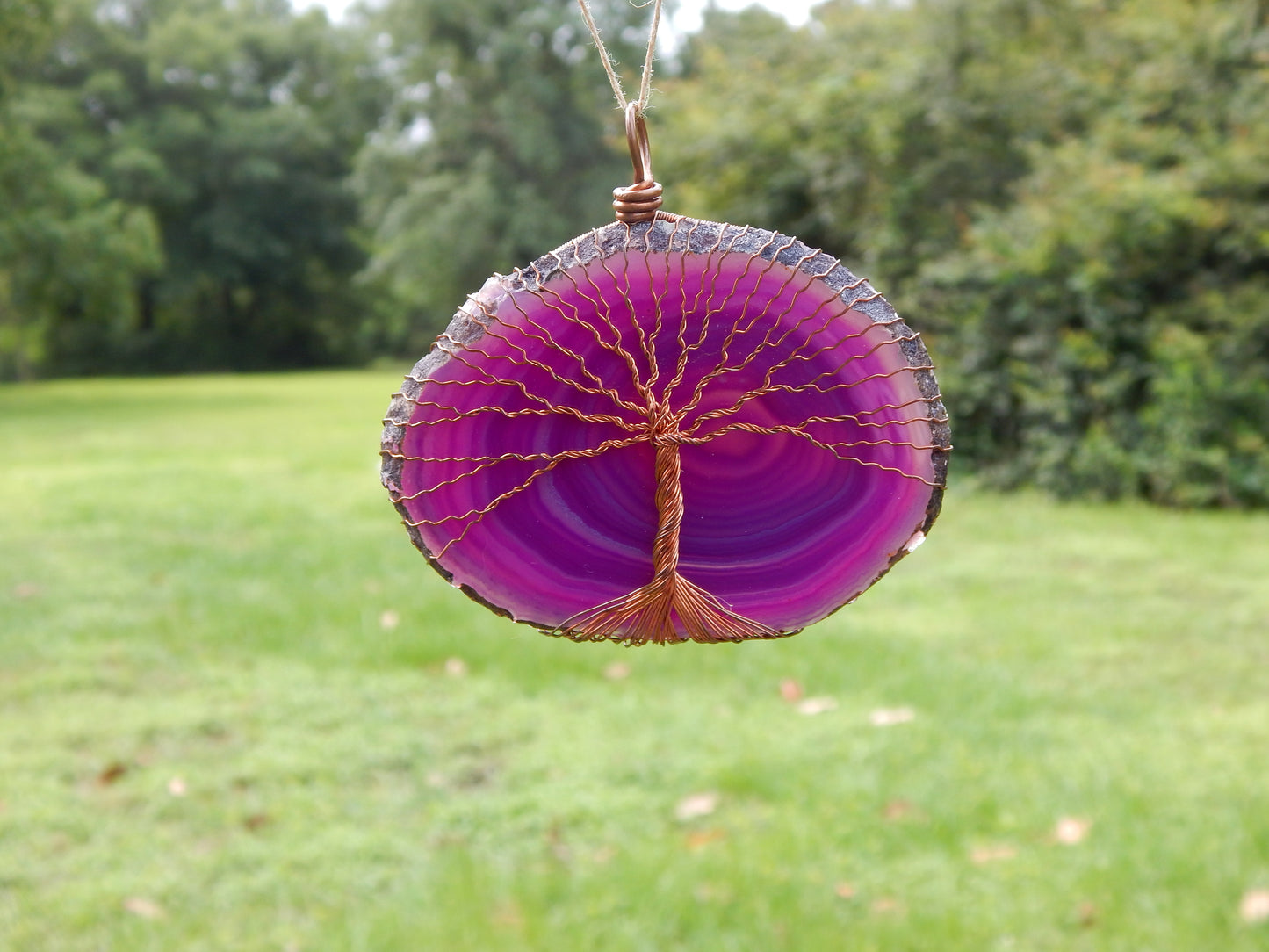 Purple tree of life suncatcher