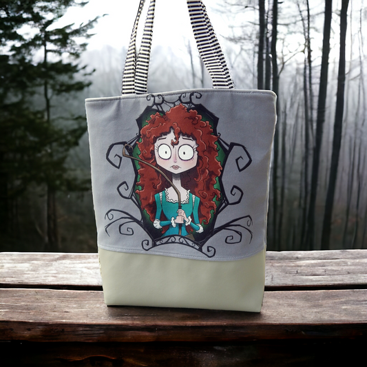 Creepy redhead tote bag