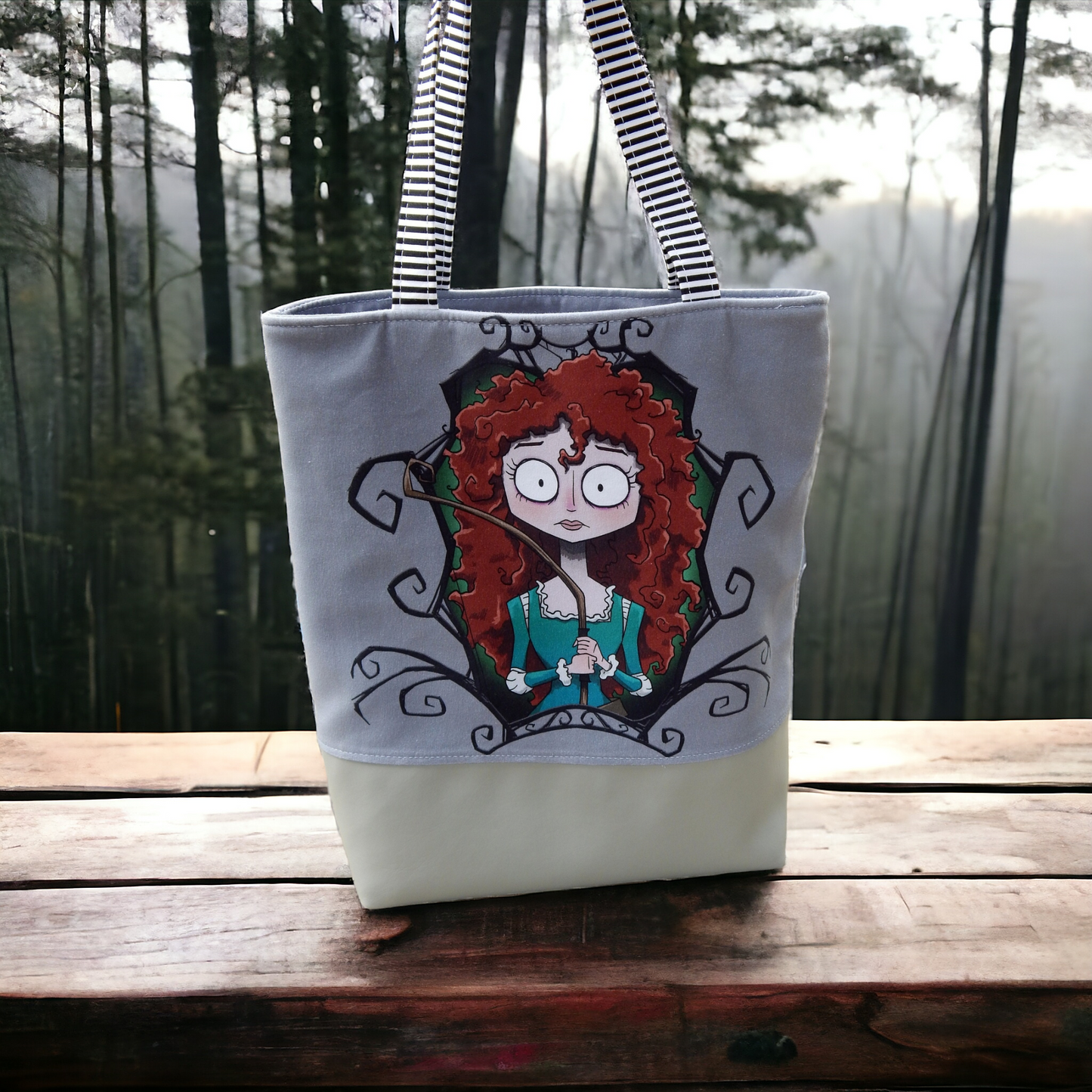 Creepy redhead tote bag