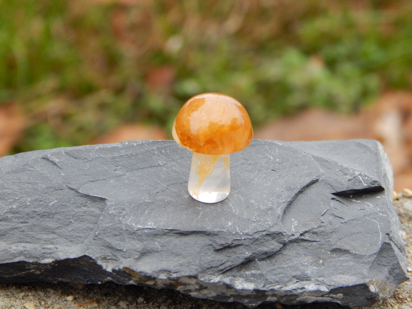 Golden healer quartz mini mushroom