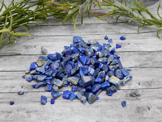 Lapis lazuli chips by the ounce