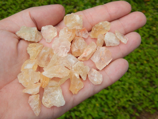Natural citrine chips by the ounce